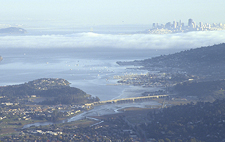 From Tamalpais overlooking Mill Valley.